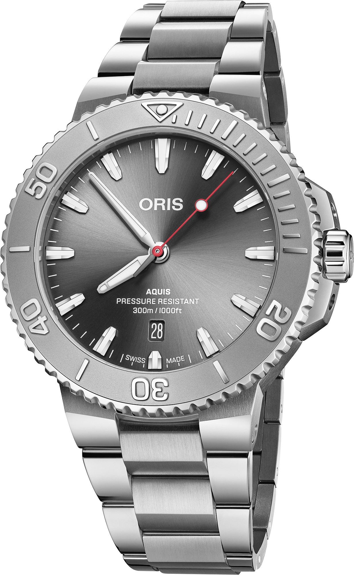 Часы ORIS  Мужские швейцарские часы, автоматический механизм, сталь, 43,5 мм